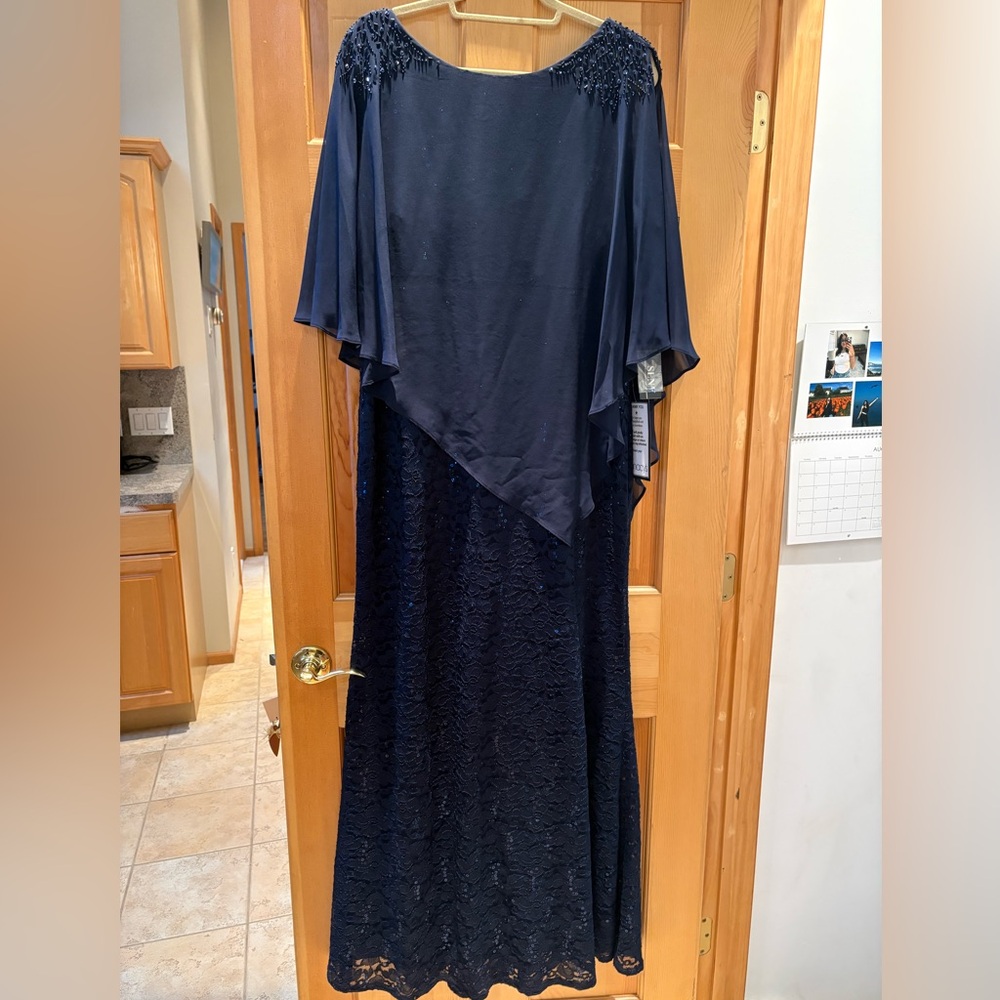 SL Fashions New York Navy blue dress